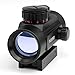 Rifle Scope 1x30mm Red Dot Sight with 20mm/11mm Weaver Picatinny Mount Rails, Five Brightness Settings Reflex Sight for Hunting Spotting Aiming Positioning