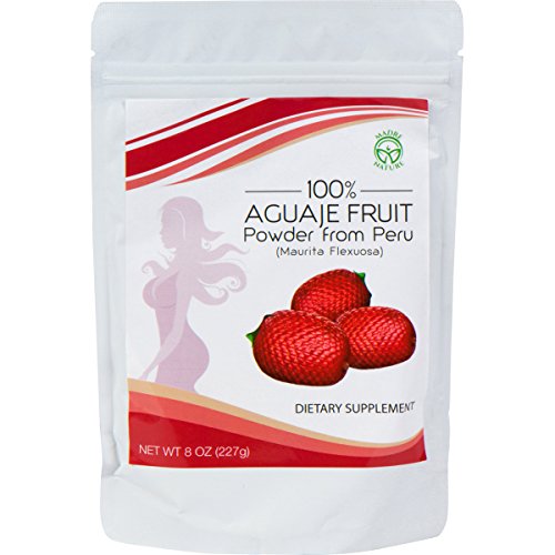 Madre Nature - Aguaje Fruit Powder 8 oz Value Pack - Perfect for Smoothies - Non-GMO - Wild Harvested in Peru Madre Nature - Aguaje Fruit Powder 8 oz Value Pack - Perfect for Smoothies - Non-GMO - Wild Harvested in Peru