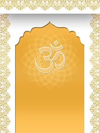 Art Factory Paper Pooja Room Decor Mandir Wall Backdrop 187