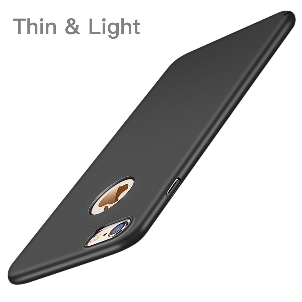 Hülle für iPhone 6 6S, Senisttech iPhone 6S 6 Ultra Slim Schutzhülle ,Anti-Scratch Shockproof und Schutz vor Fingerabdruck, Staub Handyhülle Case für iPhone 6/6S 4.7 Zoll (Schwarz)