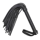 sunland Faux Leather Short Riding Whip with Diamond Pattern Handle