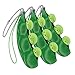 Maxboost Fidget Bean Fidget Toy Squeeze-a-Bean Soybean (3 Pack) Edamame Keychain Set [Mobile Keyring Friendly] Prime Stress Reliever Focus Fidget Toys for Kid and Adult Great for Work, Office, School