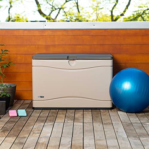 Lifetime 60103 Deck Storage Box, 80 Gallon, Desert Sand/Brown Pricepulse