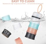 Vicloon Milk Powder Dispenser 4 Layer 120ml Each Gray Pink Blue 2Pcs view 5