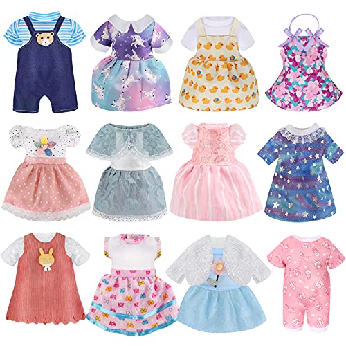 Girl Doll Clothes and Accessories 12 Set AliveBaby Doll Clothes