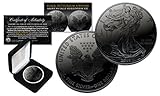2018 BLACK RUTHENIUM 1 Troy Oz 999 Silver American Eagle Coin with Deluxe Box