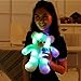 WEWILL Adorable LED Light up Glow Teddy Bear, Teddy Bear Little Stuffed Toys, Stuffed Plush Toy with Colorful Flash LED Light , Stuffed Animal Gifts for Mother's Day 15-Inch (Blue)