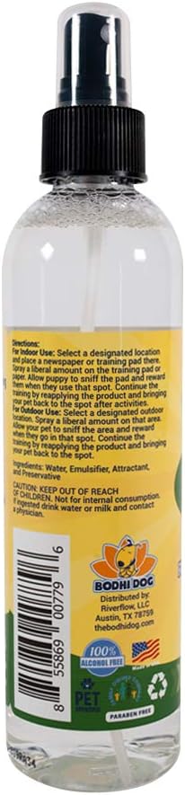 Bodhi Dog Potty Training Spray | Indoor Outdoor Potty Here Training Aid for Dogs & Puppies | Puppy Potty Training for Potty Pads | Made in USA | 8oz : Pet Supplies