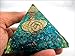 Blue Onyx Flower of Life Orgone Pyramid Christmas Tower Buster Piezo Electric EMF Protection Generator Frequency Ions Tested Cloud Chem Buster A++