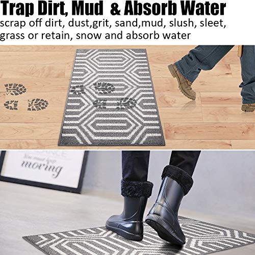 Indoor Doormat 24"x 36", Absorbent Front Back Door Mat Floor Mats