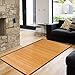 5' X 8' Floor Carpet, Bamboo Area Rug Floor Carpet Natural Bamboo Non-Slip Roll Runner Indoor Outdoor for Bathroom, Kitchen, Garden
