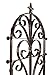 H Potter Garden Trellis for Climbing Plants Metal Outdoor Wall Decor or Flowers Roses Vine Ivy Clematis GAR214-R