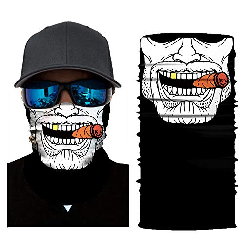 HighlifeS Skull Cycling Motorcycle Head Scarf Neck Warmer Face Mask Ski Balaclava Headband (25C)