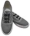 Kicks Adults Black - Tieless Elastic Silicone No Tie Shoelaces