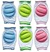 Leyaron 3 Pairs Breathable Adjustable Elastic Unisex Infant Toddler Baby Kneepads Knee Elbow Pads Crawling Safety Protector