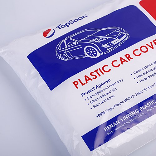 TopSoon Plastic Car Cover Clear