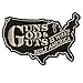 Hot Leathers, GUNS, GOD AND GUTS IS WHAT BUILT AMERICA, Iron-On / Saw-On Rayon PATCH - 4" x 3"