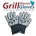 BBQ Gloves Extreme Heat Resistant Oven Gloves Ideal BBQ Gloves Rated to 932f - Ideal Grilling Gloves by Grill Master (Black)