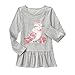 Gymboree Girls' Long Sleeve Grey Graphic Tunic