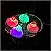 ESport 4 Pack Goose Feather Tournament Shuttle LED Badminton Shuttlecock Glow in the Dark Lighting Birdies For Enjoyable Night Time Badminton Outdoor & Indoor Sports Activities