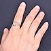 Bamos Jewerly Girls 925 Sterling Silver Ring Herat Set Promise Engagement Wedding Fashion Rings Size 6