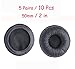 Bingle Ear Cushions leatherette Spare Replacement for Plantronics Supra Plus Encore and Most Standard Size Office Telephone Headsets H251 H251N H261 H261N H351 H351N H361 H361N (10 Pack)(BEC-LTH10)