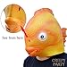 CreepyParty Deluxe Novelty Halloween Costume Party Latex Head Goldfish mask