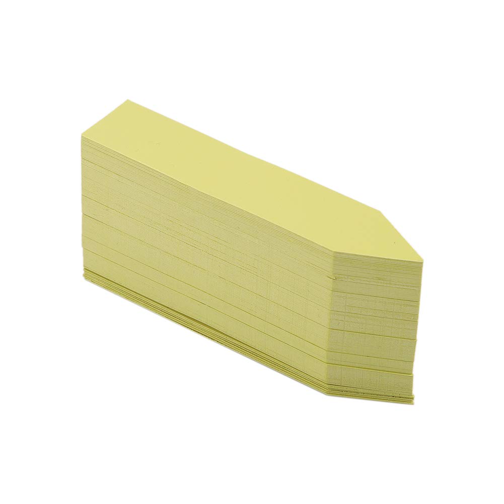 100PCS Waterproof Plastic Plant Seed Labels and Garden Stakes for Nursery, Lawn, Vegetable Gardening - Yellow Plant Tags Markers with Durable Outdoor Labels