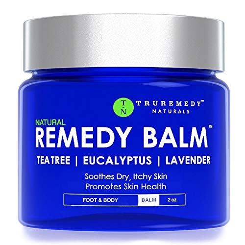Remedy Tea Tree Oil Balm – Athletes Foot Cream Helps Skin Irritation & Soothe Dry, Itchy Skin, Stubborn Foot, Rashes – Foot & Body Balm with Lavender & Eucalyptus – Made in USA – 2 Oz