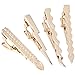 Bundle Monster 4 pc Stainless Steel Lightning Warrior Tie Bar Clip Mixed Set
