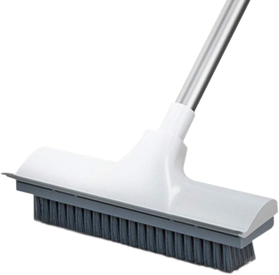 Brush & scraper 2 in 1 Floor Scrub Brush with Long Handle