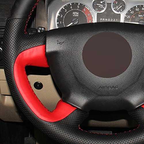 Loncky Auto Genuine Leather Steering Wheel Covers for Hummer H3 2006