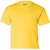 Gildan Ultra Cotton Youth 6 oz. T-Shirt, Small, DAISY