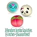 30 Pack Slow Rising Kawaii Squishies with 3 EXTRA JUMBO!! Premium Variety of Scented Panda, Cake, Bread, & One Giant Rare Peach Squishy Included! With Keychains and Giftbox, Fun Stress Relief