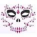 Day of Dead 4 Sets Skull Face Jewels Tattoo Stickers