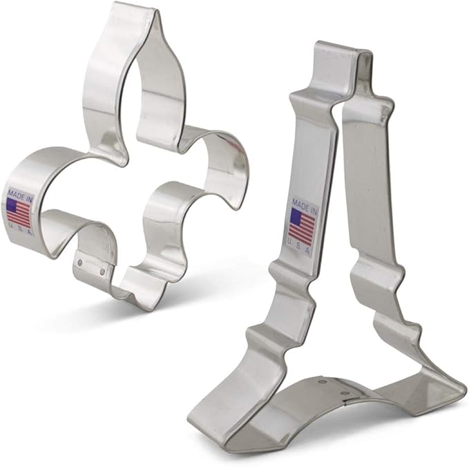 Ann Clark Lot De 2 Emporte Pieces Vive La France Avec Livret De Recettes Tour Eiffel Et Fleur De Lys Patisserie Cuisine Maison Mkyra Org