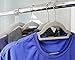 Juvale Ultra-Thin, Velvet, No-Slip, Clothes Hangers with Bonus Accessory Bar - Gray - Set of 50 for Shirts, Sweaters and Pants and Bonus Pink Hanger - 17.5 x 0.2 x 9.5