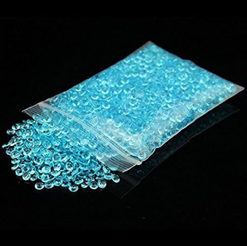 Miraise 10000 Acrylic Crystals Diamonds Confetti Scatter Crystals Wedding Scatter Table Home Decoration 4.5mm (Turquoise)…