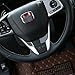 ZXMOTO ABS Carbon Fiber Style Steering Wheel Cover Trim For Honda Civic 2016-2017 16-17