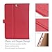 ProCase Galaxy Tab S2 9.7 Case - Leather Stand Folio Case Cover for Galaxy Tab S2 Tablet (9.7 inch, SM-T810 T815 T813) -Red