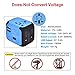 JMFONE International Travel Adapter and Converters Universal Power Outlet Plug 2 USB Wall Charger Worldwide All in One AC Plugs for European US EU UK AU 160 Countries (Does Not Convert Voltage)