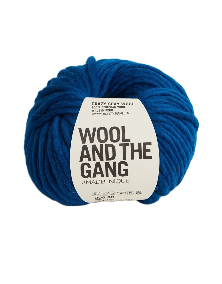 Wool and the Gang Crazy Sexy Wool, Curasao Blue (23), 200g