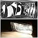 Auto Dynasty Bumper Driving Fog Lights, Passenger and Driver Side, Compatible with Silverado Sierra Escalade Avalanche Suburban Tahoe Yukon 2007-2014 with Off-road Package, Smoke Lens