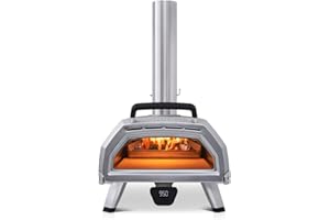 Ooni Karu 16 Multi-Fuel Outdoor Pizza Oven - Wood and Gas Fired Oven - Outdoor Cooking Pizza Oven - Fire and Stonebaked Pizza Oven for Authentic Homemade Pizzas - Dual Fuel Pizza Maker