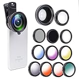 12 in 1 Camera Lens Kit, 0.45X Super Wide Angle