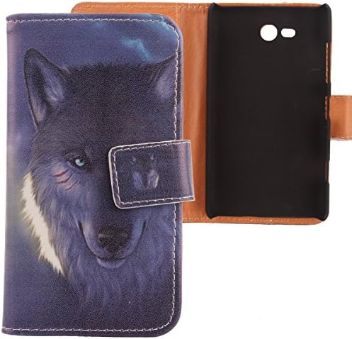 Lankashi Pattern Wallet Design Flip PU Leather Cover Skin Protection Case For Nokia Lumia 820 (Wolf Design)