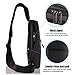 MOACC Sling Bag, Sling Backpack Outdoor Crossbody Chest Pack Bag Multipurpose Daypack (Black)