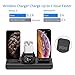 SimJoy Wireless Charger,Wireless Charger Stand, 4 in 1 Charging Stand Dock Compatible with Apple Watch,iPad, AirPods and Fast Wireless Charging Stand for iPhone 11/11 Pro/X/XS/XR/Xs Max/8/8 P