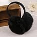 ChikaMika Winter Earmuffs for Women Girls Winter Ear muffs Large Over Ear Foldable EarMuff (Black)