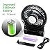 OPOLAR Small Rechargeable Portable Handheld Fan with 3350mAh Battery, Battery Operated Camping Fan for Travel with 4-15 Working Hours, Powerful & 3 Speeds, Ideal for Indoor & Outdoor Use